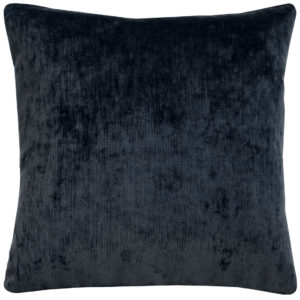 Gunmetal Grey Plush Velvet Cushion front 1 - Wolves and Lions