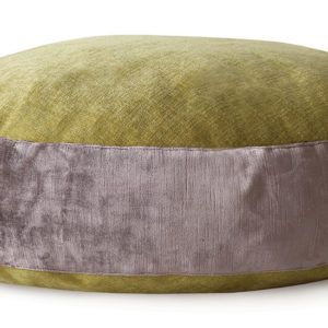 Large Dog Bed - Lime mauve Velvet front - 10 - Wolves and Lions