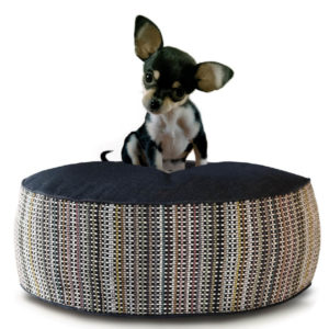 Small Dog Bed - Denim Stripes hero - 04 - Wolves and Lions